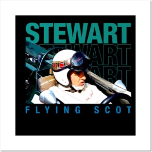 Jackie Stewart Flying Scot Legend Posters and Art